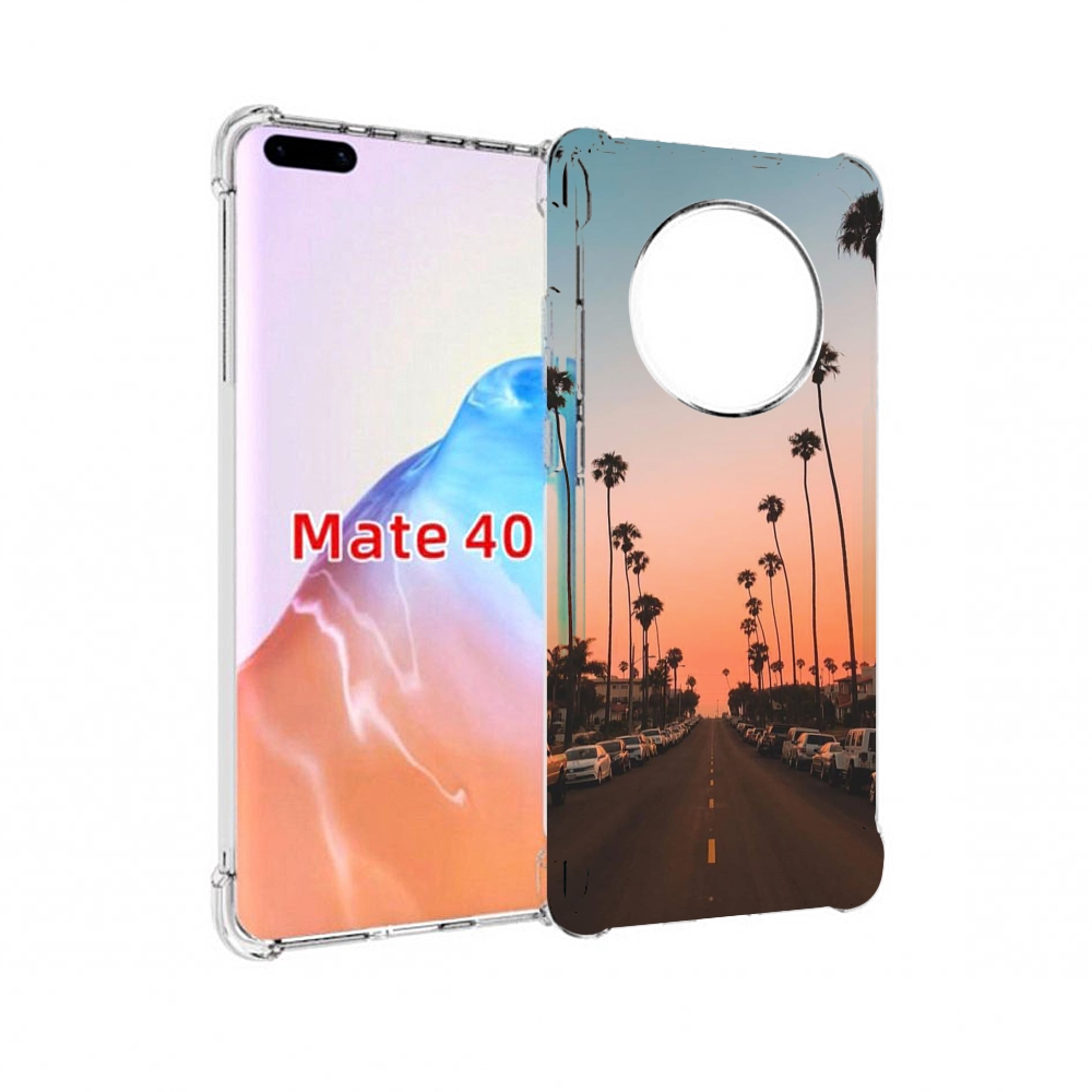

Чехол MyPads Tocco для Huawei Mate 40 дорога-с-закатом, Прозрачный, Tocco