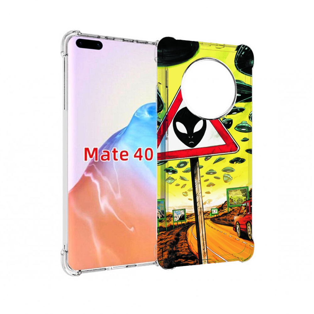 

Чехол MyPads Tocco для Huawei Mate 40 дорога к инопланетянам, Прозрачный, Tocco
