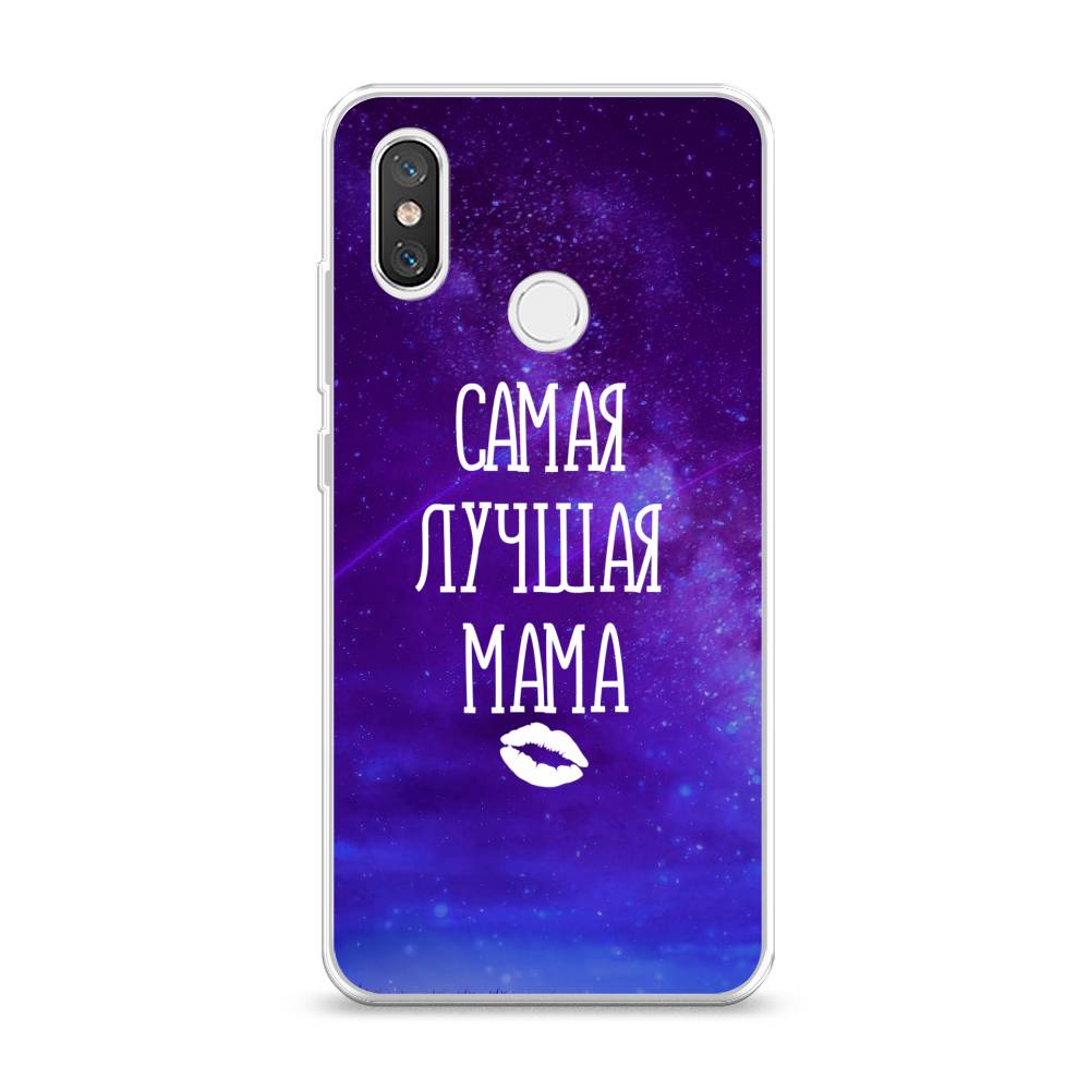 фото Силиконовый чехол "лучшая мама" на xiaomi mi 8 awog