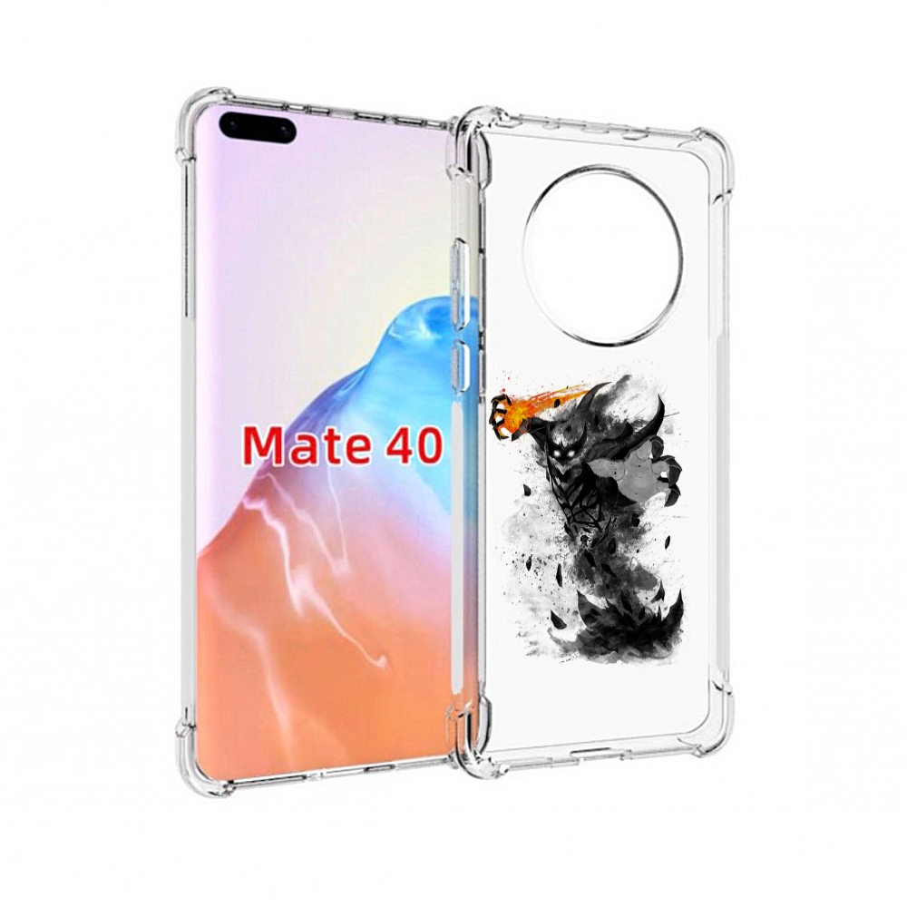 

Чехол MyPads Tocco для Huawei Mate 40 nevermore черно белый, Прозрачный, Tocco