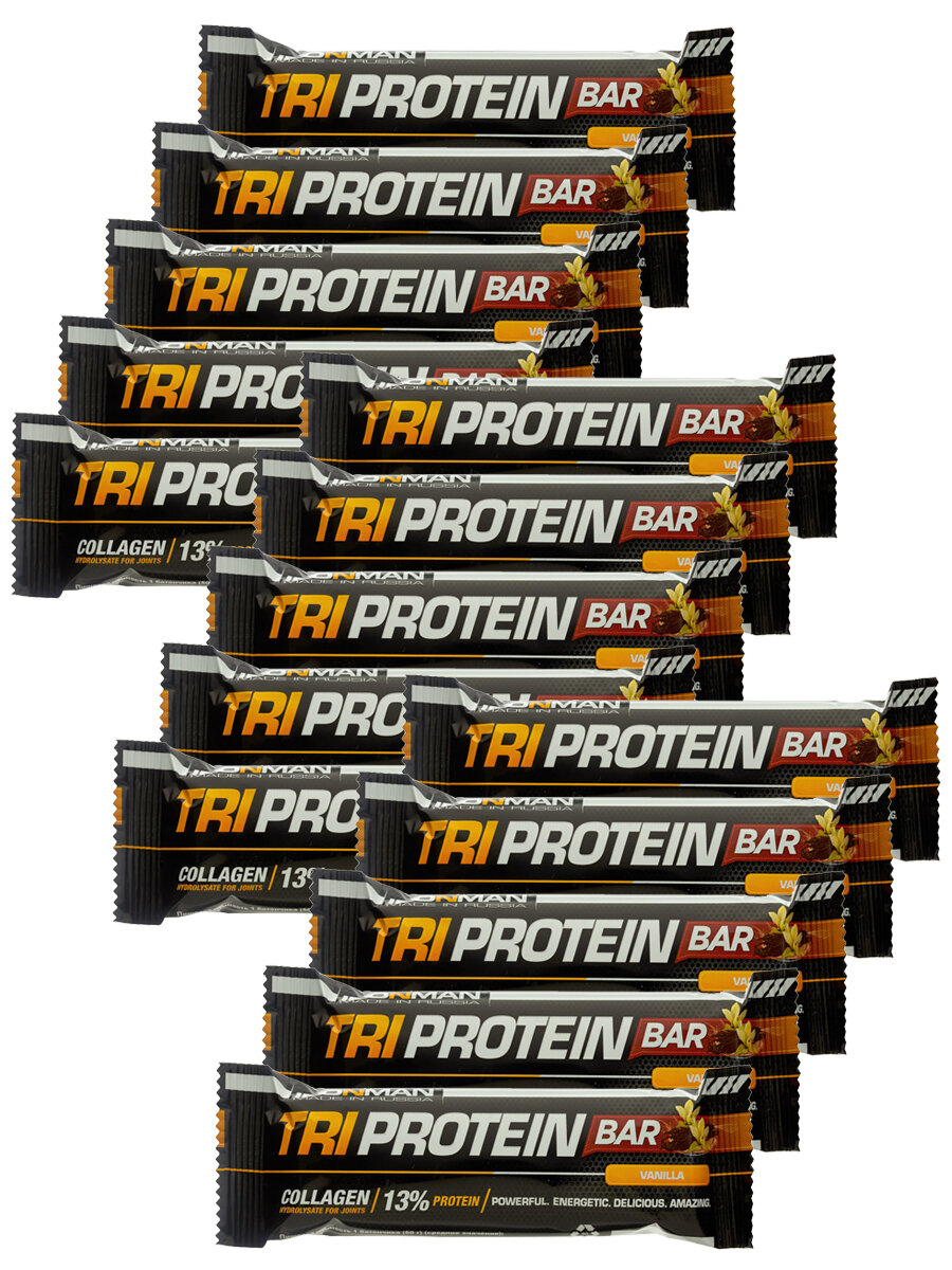 фото Протеиновый батончик ironman 32% protein bar (ваниль) 15х50г