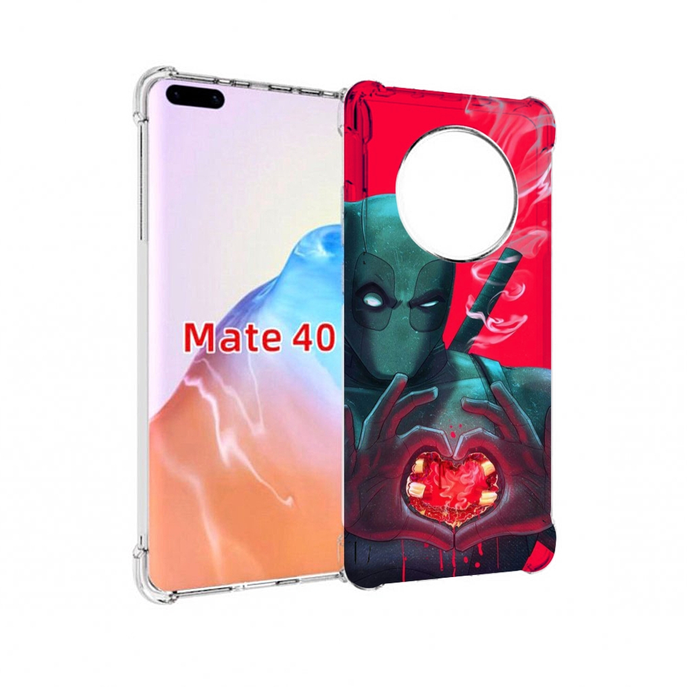 

Чехол MyPads Tocco для Huawei Mate 40 дедпул-в-сердце, Прозрачный, Tocco