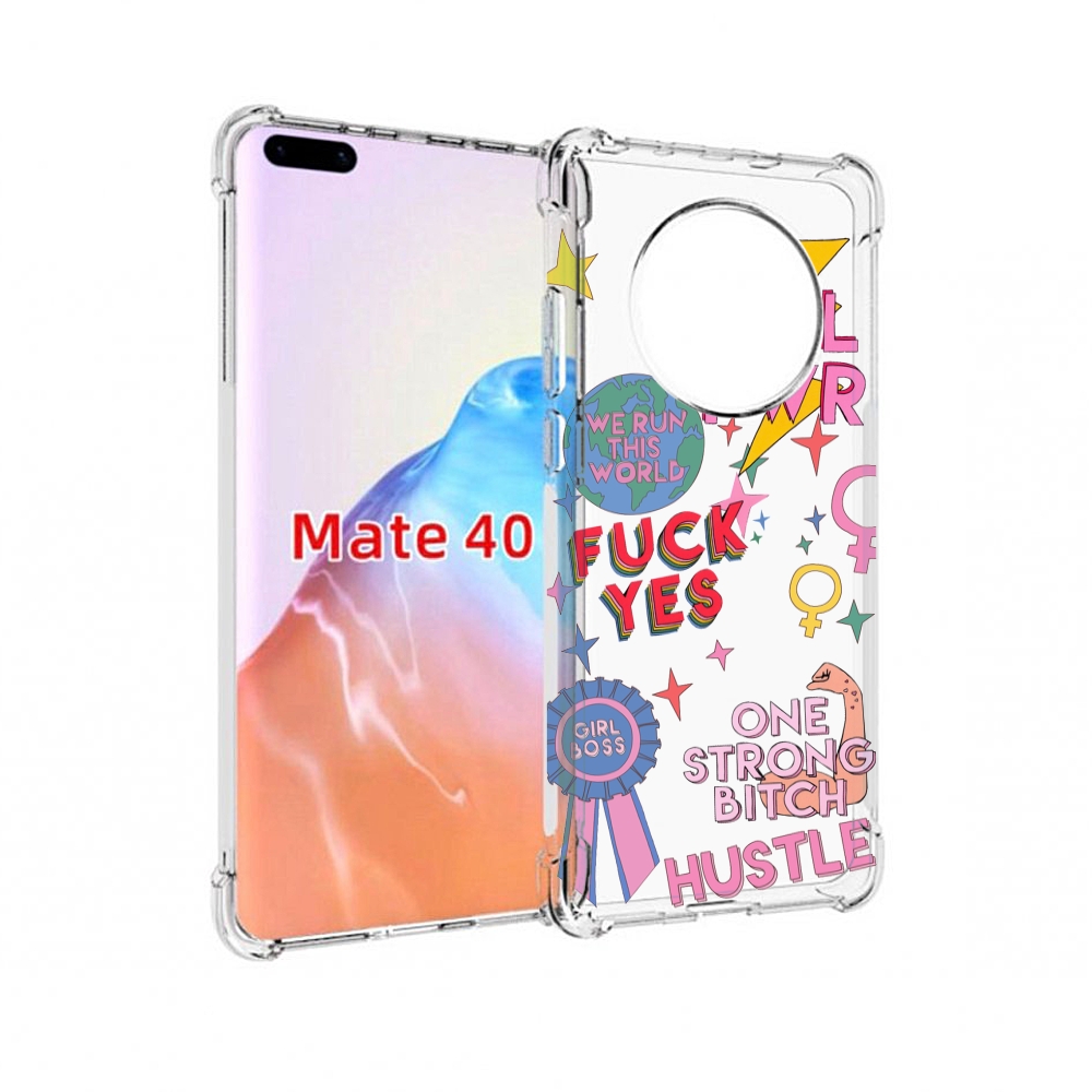 

Чехол MyPads Tocco для Huawei Mate 40 девушки-боссы женский, Прозрачный, Tocco