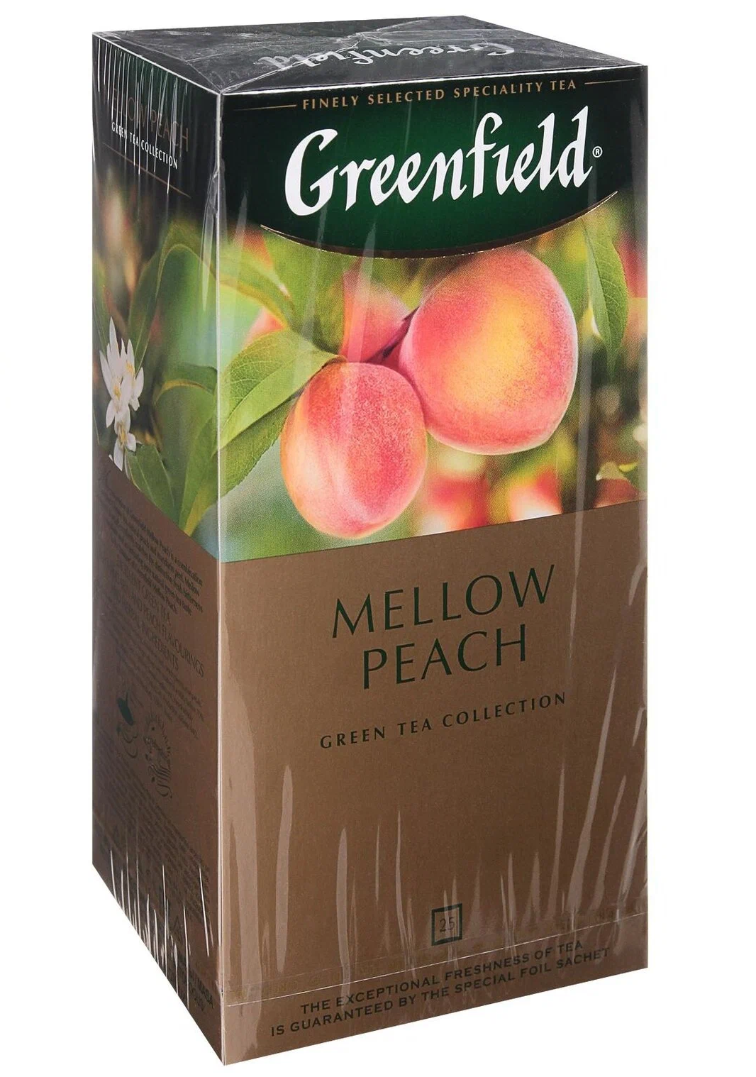 Чай зеленый Greenfield Mellow Peach, 25 пакетиков по 1,8 г