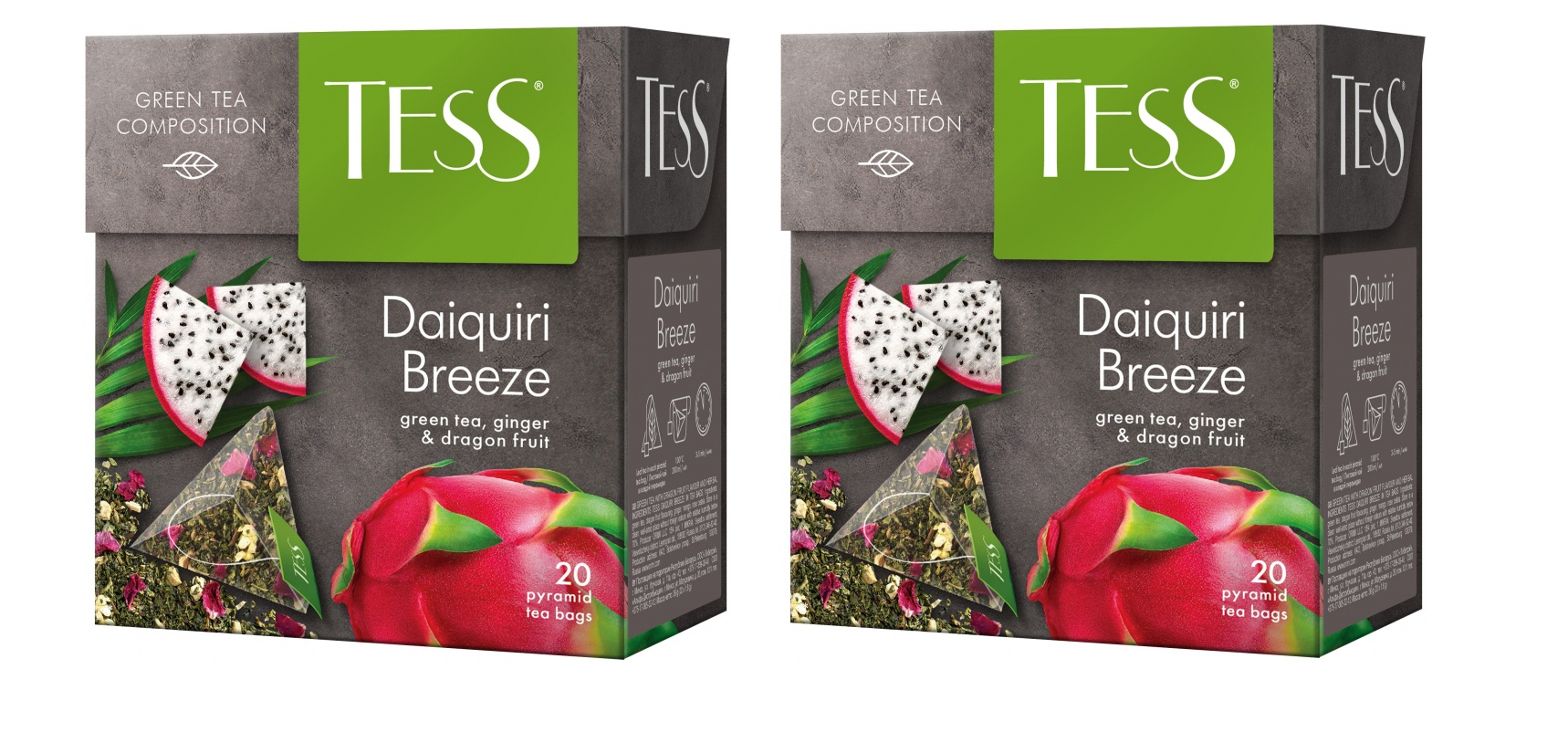 

Чай зеленый Tess Daiquiri Breeze, 20 пирамидок по 1,8 г, 2 шт