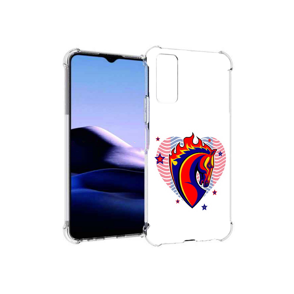 

Чехол MyPads Tocco для Vivo Y20 ФК ЦСЛ Лошадь (PT154038.379.180), Прозрачный, Tocco