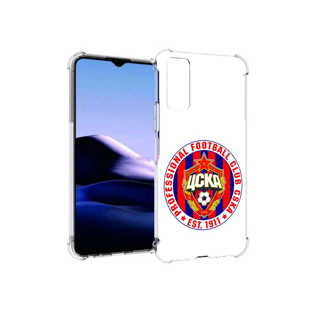 

Чехол MyPads Tocco для Vivo Y20 ФК ЦСК логотип (PT154038.379.178), Прозрачный, Tocco