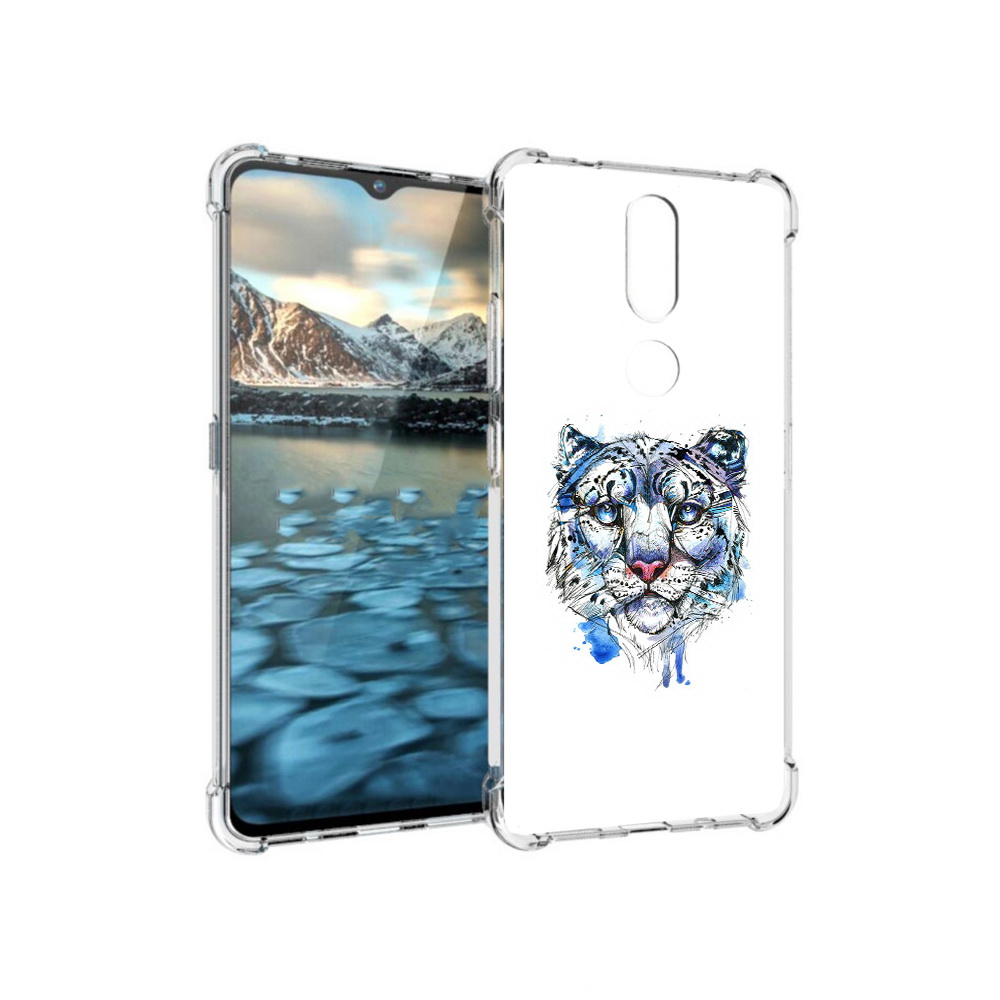 

Чехол MyPads Tocco для Nokia 2.4 водяной тигр (PT227049.107.263), Прозрачный, Tocco