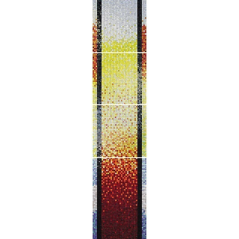 

Мозаичная плитка Alma Ombre JM801-m оранжевый желтый, Ombre