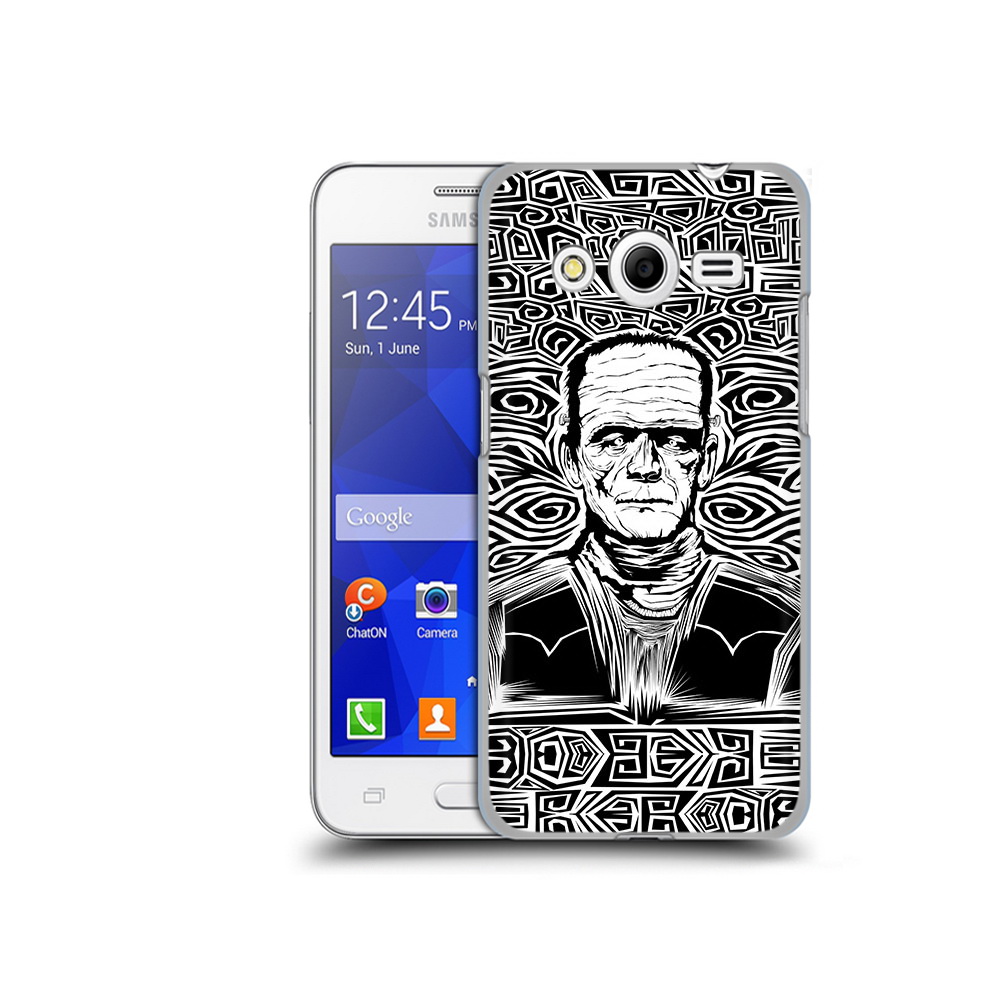 

Чехол MyPads Tocco для Samsung Galaxy Core 2 франкенштейн черно белый (PT7707.568.661), Прозрачный, Tocco