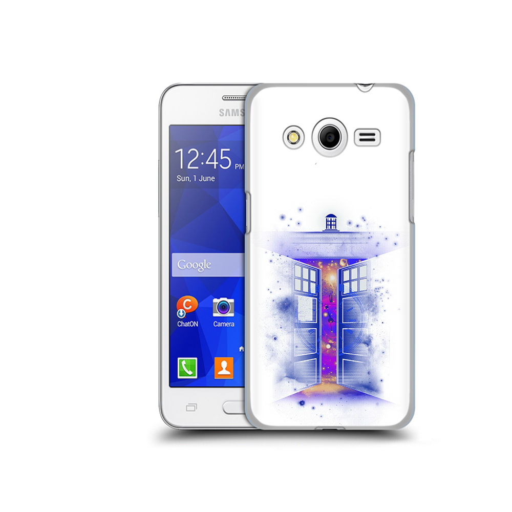 

Чехол MyPads Tocco для Samsung Galaxy Core 2 фиолетовый уголок абстракция (PT7707.568.659), Прозрачный, Tocco