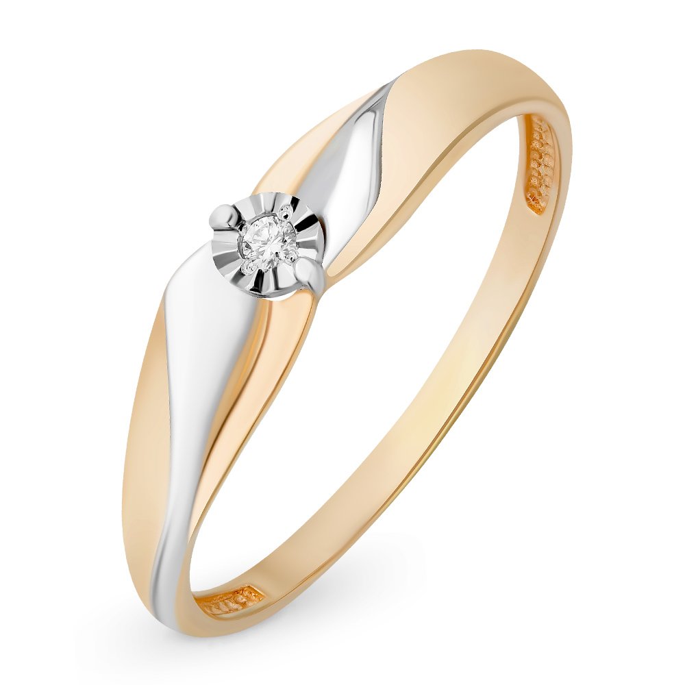 

Кольцо из золота р.  585Gold 101014874, бриллиант, 101014874