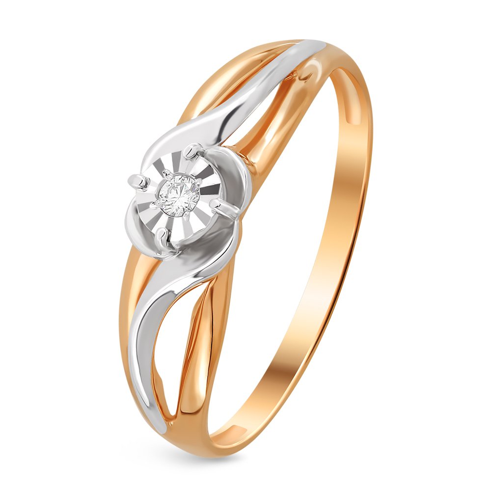 

Кольцо из золота р.  585Gold 101010909, бриллиант, 101010909
