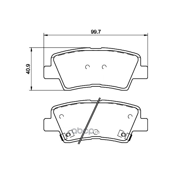 

Колодки зад.HYUNDAI SOLARIS, I10, I30, I40, TUCSON 09->