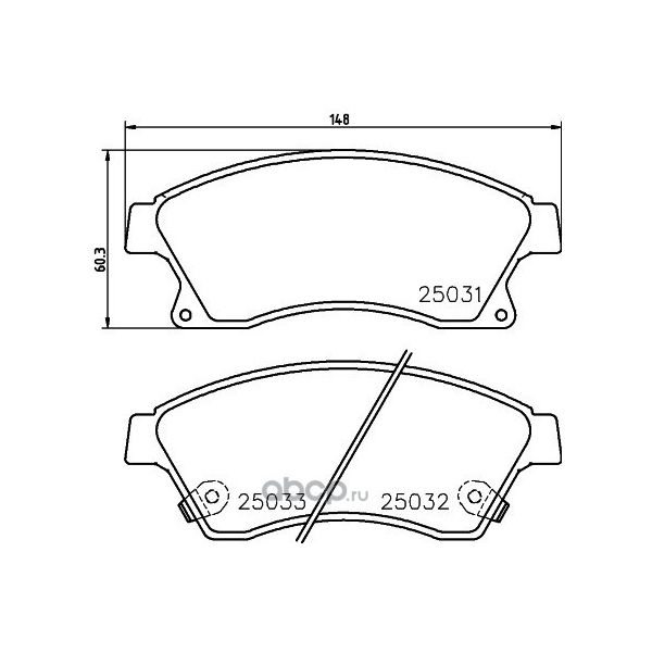 

Колодки торм.пер. NAO HELLA PAGID/BEHR 8db355028811