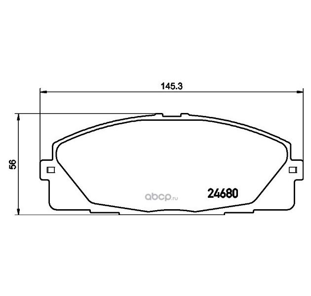 

Тормозные колодки HELLA PAGID/BEHR Nao 8db355028701