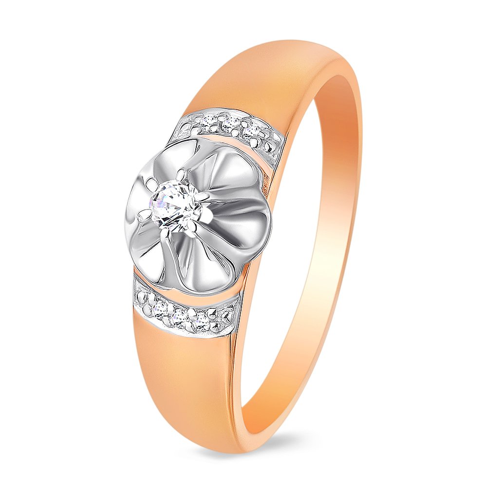 

Кольцо женское из красного золота с бриллиантом 585Gold 101010410, р. 20, 101010410