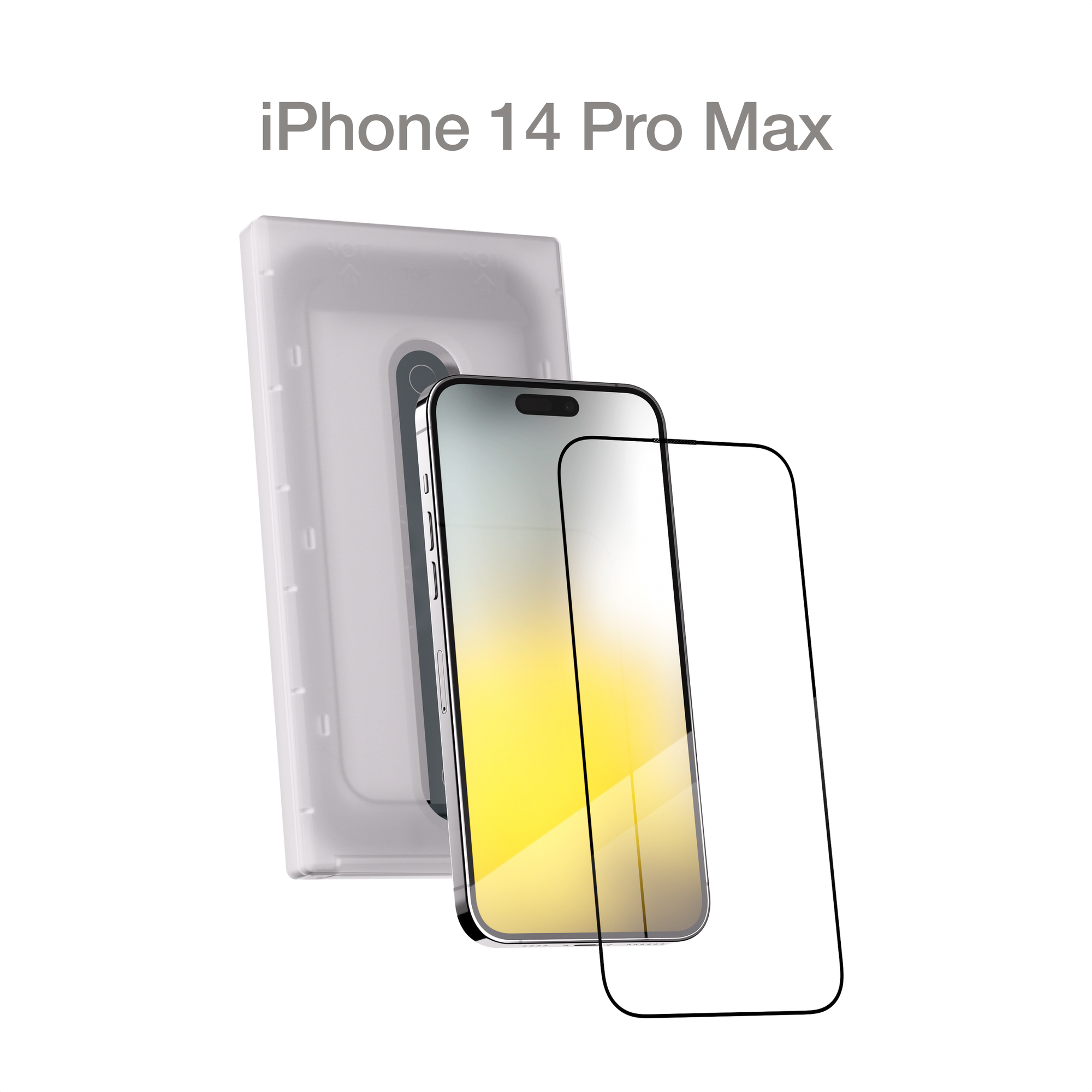 Защитное стекло с аппликатором Commo для Apple iPhone 14 Pro Max, прозрачное