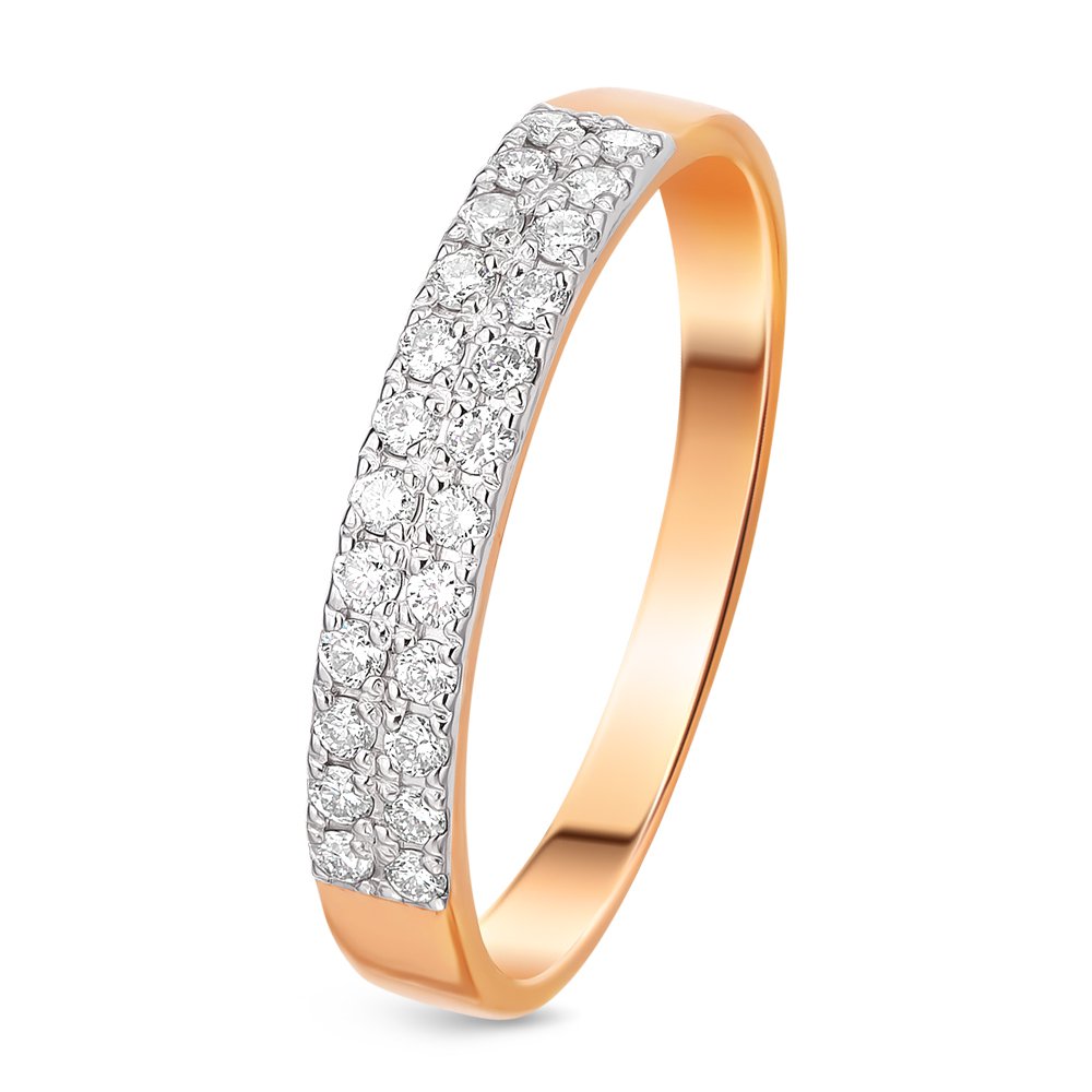 

Кольцо женское из красного золота с бриллиантом 585Gold 101010436, р. 19, 101010436