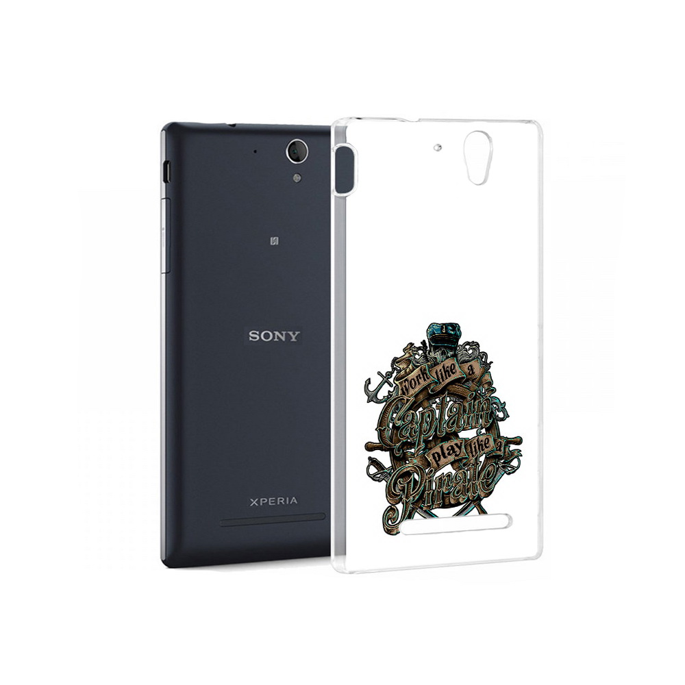 

Чехол MyPads Tocco для Sony Xperia C3 капитан пиратов (PT18760.251.385), Прозрачный, Tocco