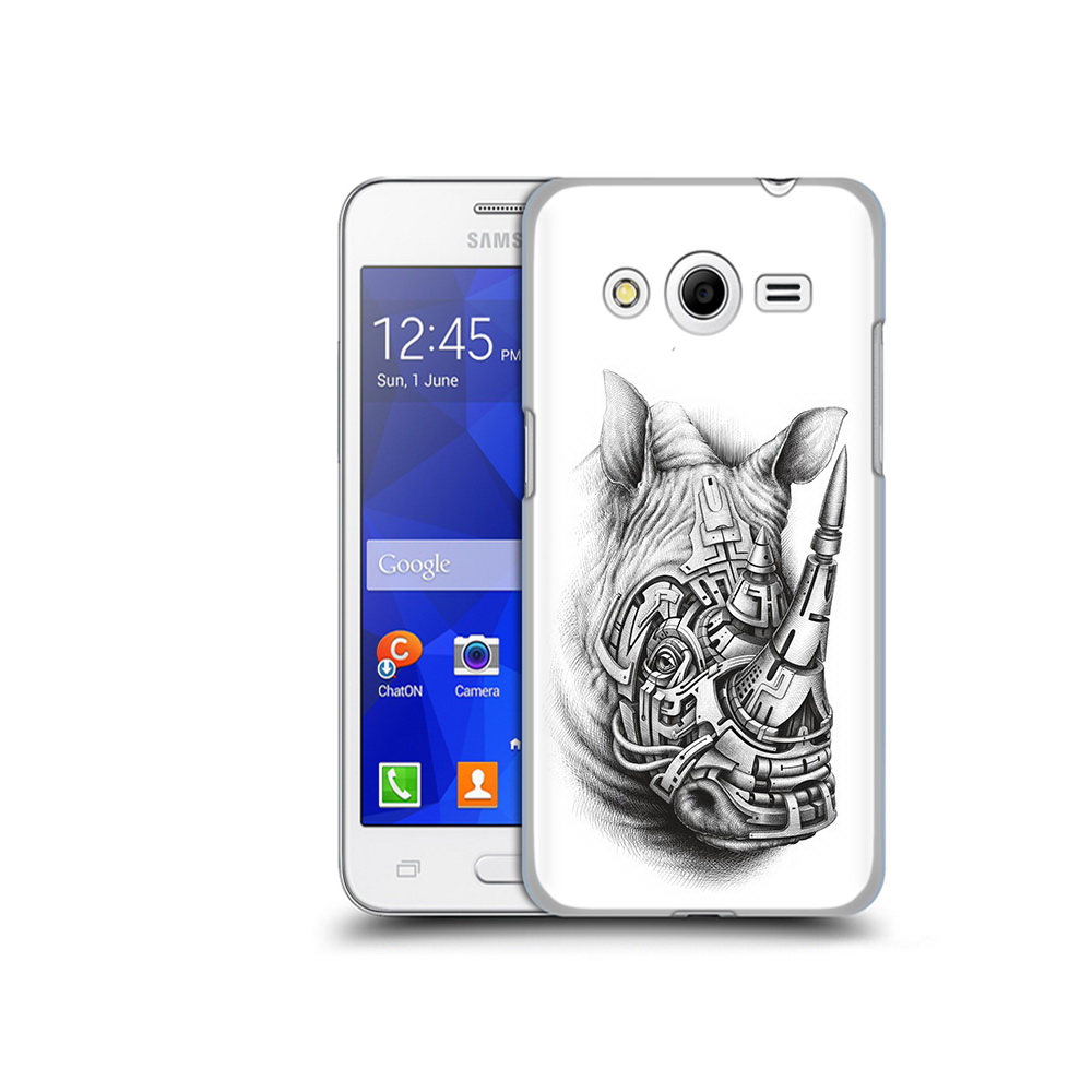 

Чехол MyPads Tocco для Samsung Galaxy Core 2 стальной носорог (PT7707.568.620), Прозрачный, Tocco