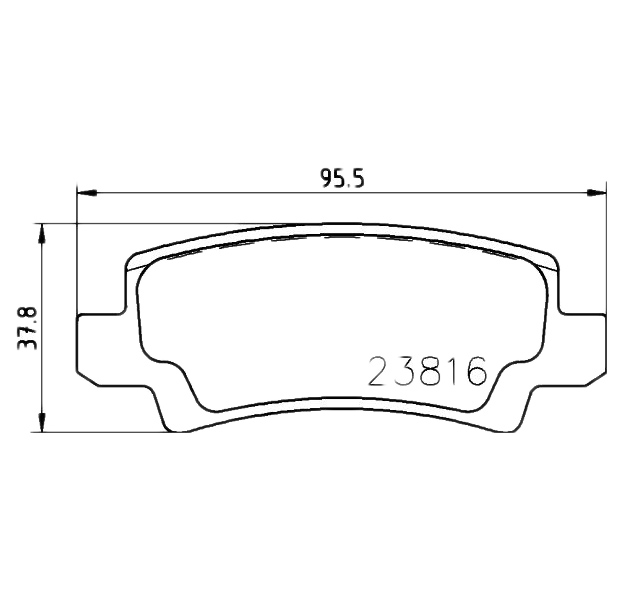 

Тормозные колодки NAO, задняя ось HELLA PAGID/BEHR 8db355027961