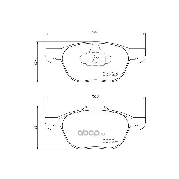 

Тормозные колодки HELLA PAGID/BEHR передние Nao 8db355027881