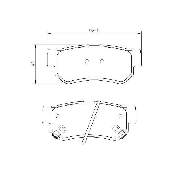 

Тормозные колодки NAO, задняя ось HELLA PAGID/BEHR 8db355027661
