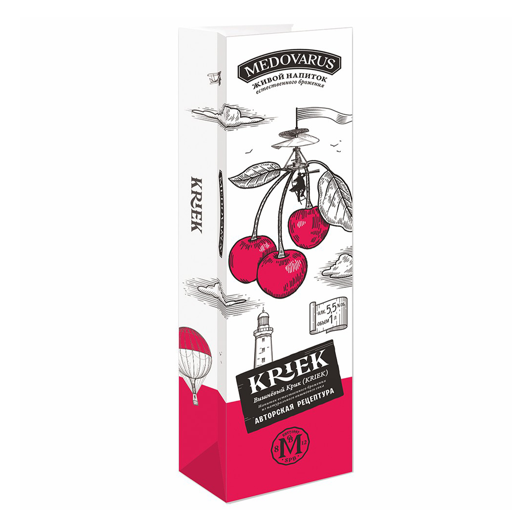

Медовуха Medovarus Jardin des fruits Вишневый крик медовый 5,5% 1 л