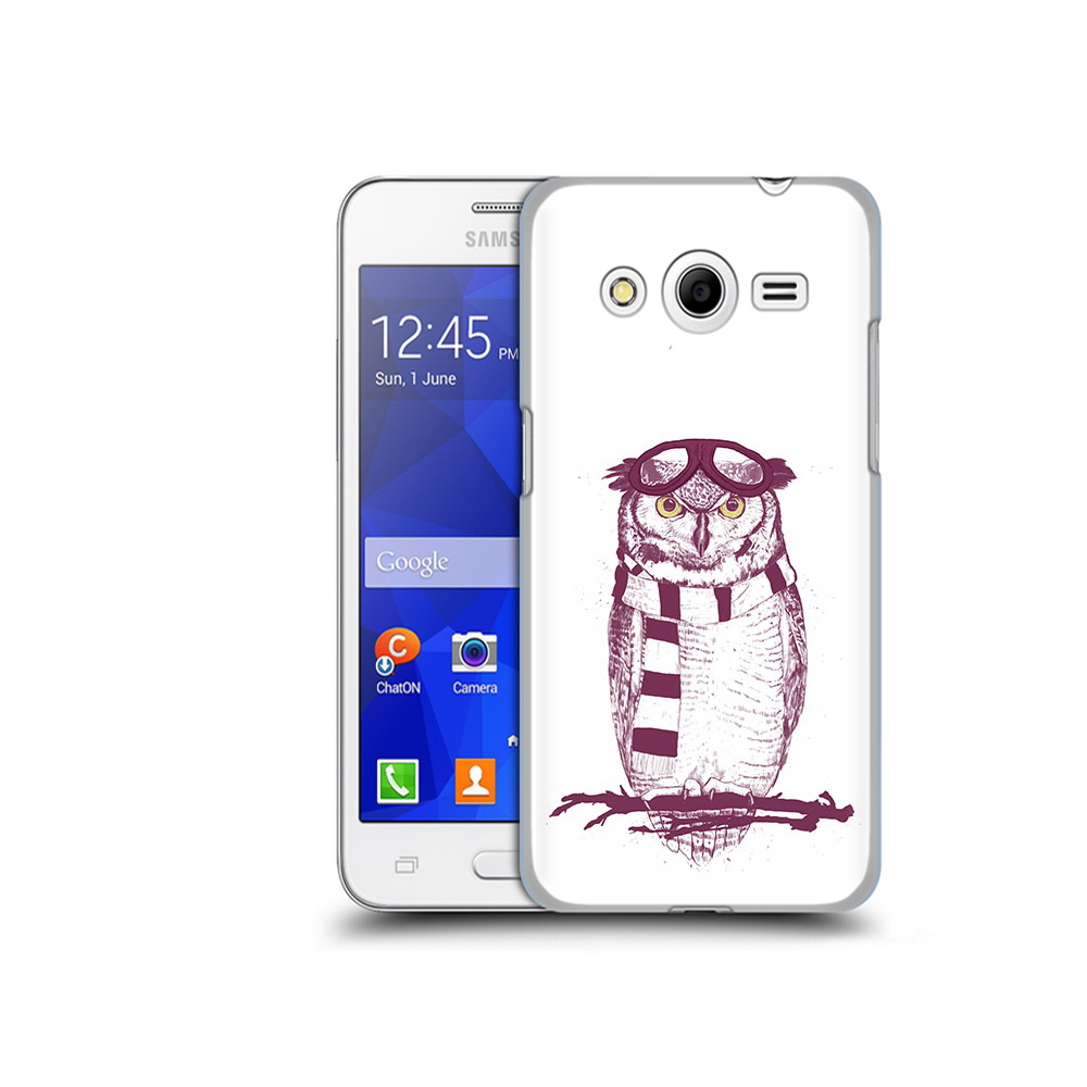 

Чехол MyPads Tocco для Samsung Galaxy Core 2 сова-летчик (PT7707.568.612), Прозрачный, Tocco