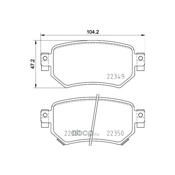 

Колодки тормозные HELLA PAGID/BEHR 8db355025561