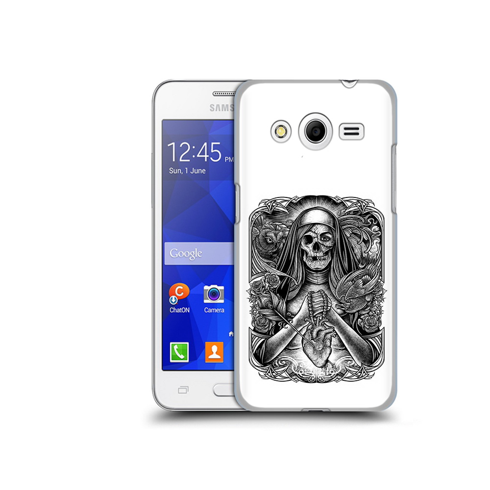 

Чехол MyPads Tocco для Samsung Galaxy Core 2 скелет с сердцем (PT7707.568.603), Прозрачный, Tocco