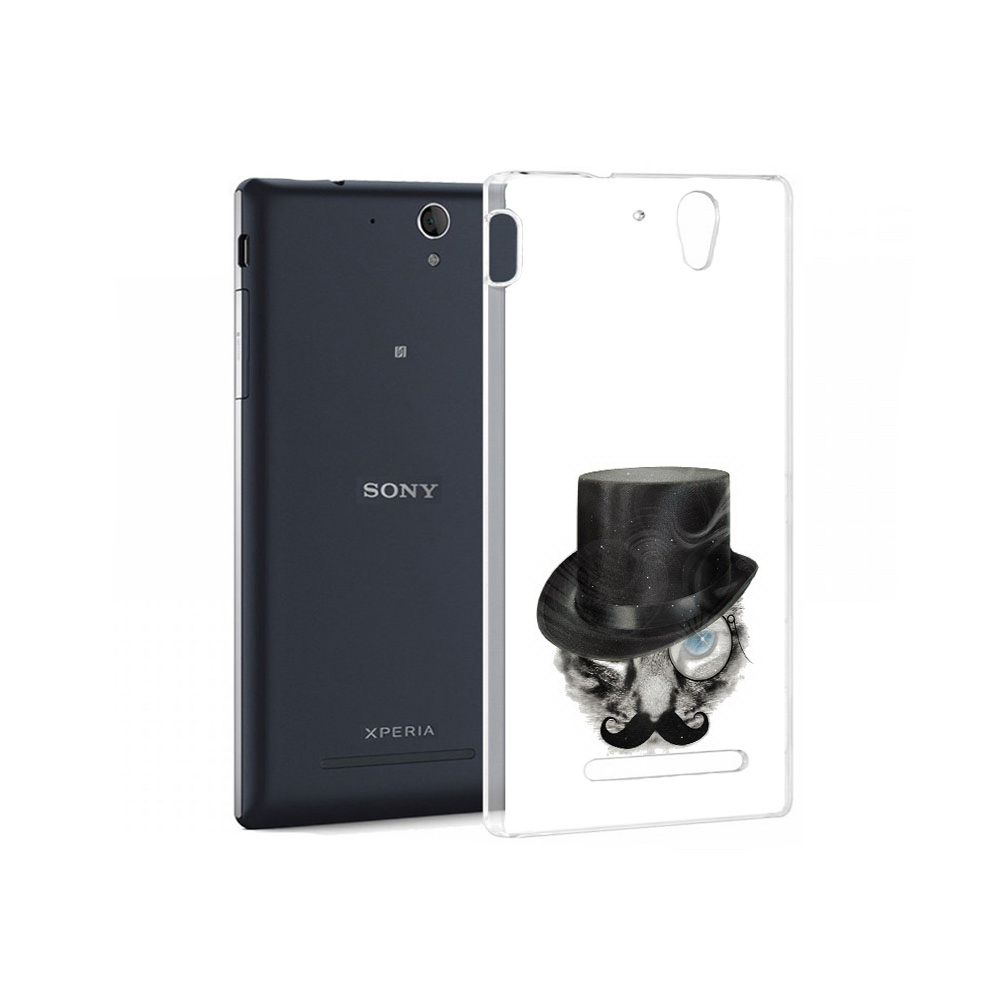 

Чехол MyPads Tocco для Sony Xperia C3 интелегентный кот (PT18760.251.378), Прозрачный, Tocco