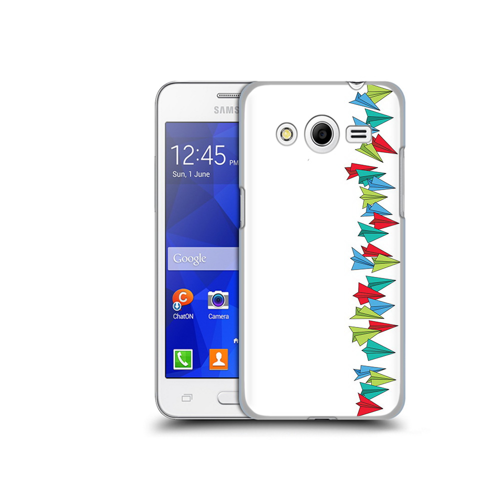 

Чехол MyPads Tocco для Samsung Galaxy Core 2 самолетики из листочков (PT7707.568.593), Прозрачный, Tocco