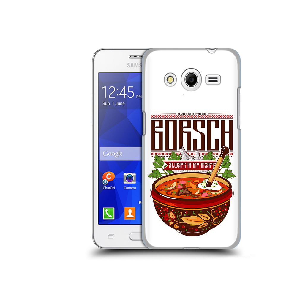 

Чехол MyPads Tocco для Samsung Galaxy Core 2 русский борщ (PT7707.568.589), Прозрачный, Tocco