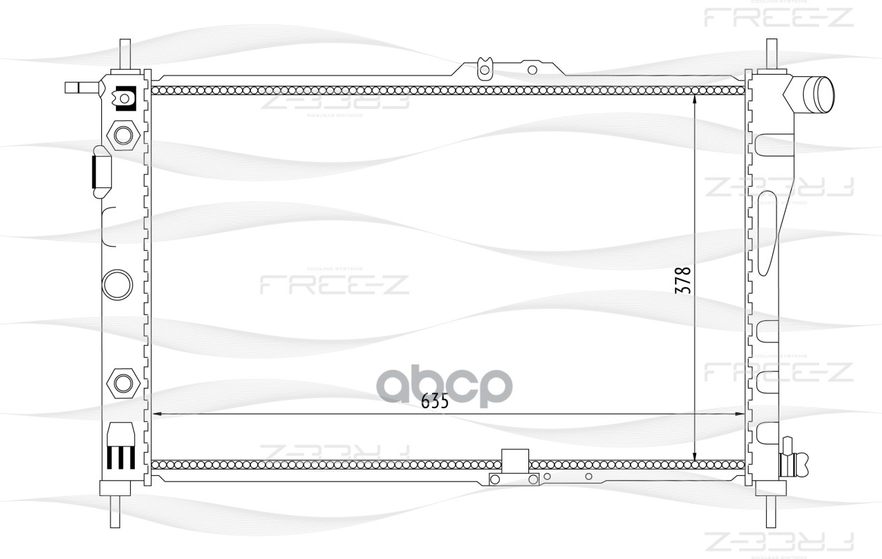 фото Радиатор охлаждения free-z kk0137