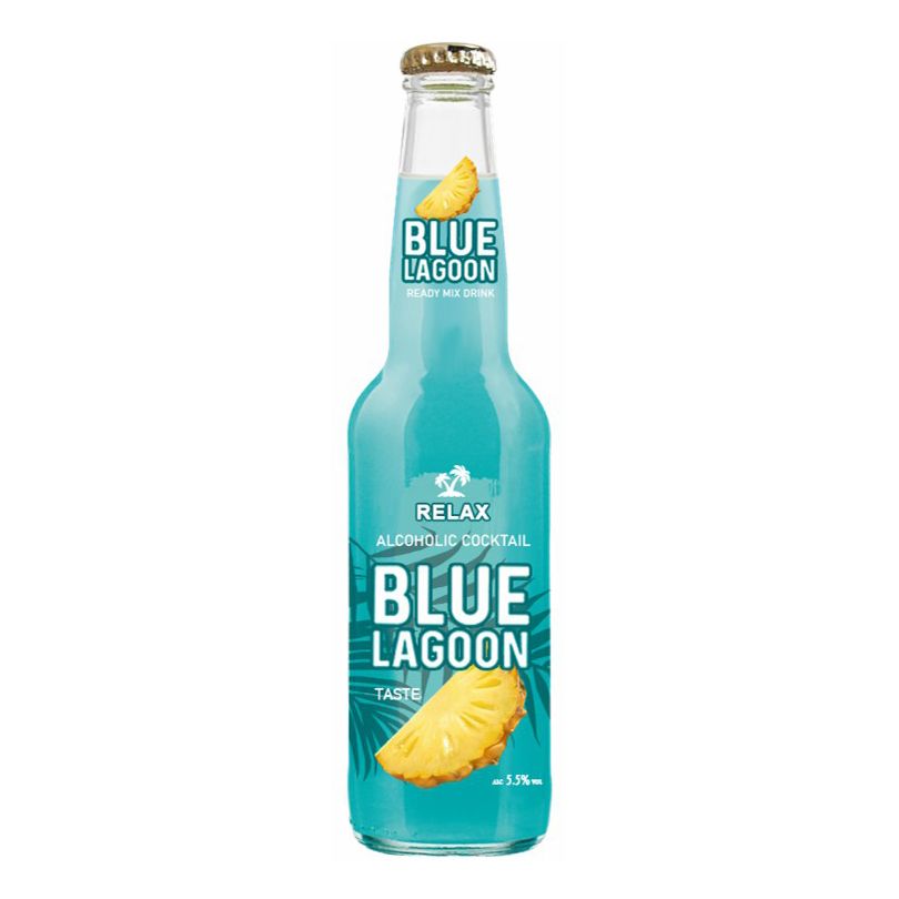 

Коктейль Релакс Blue lagoon газированный 5,5% 330 мл