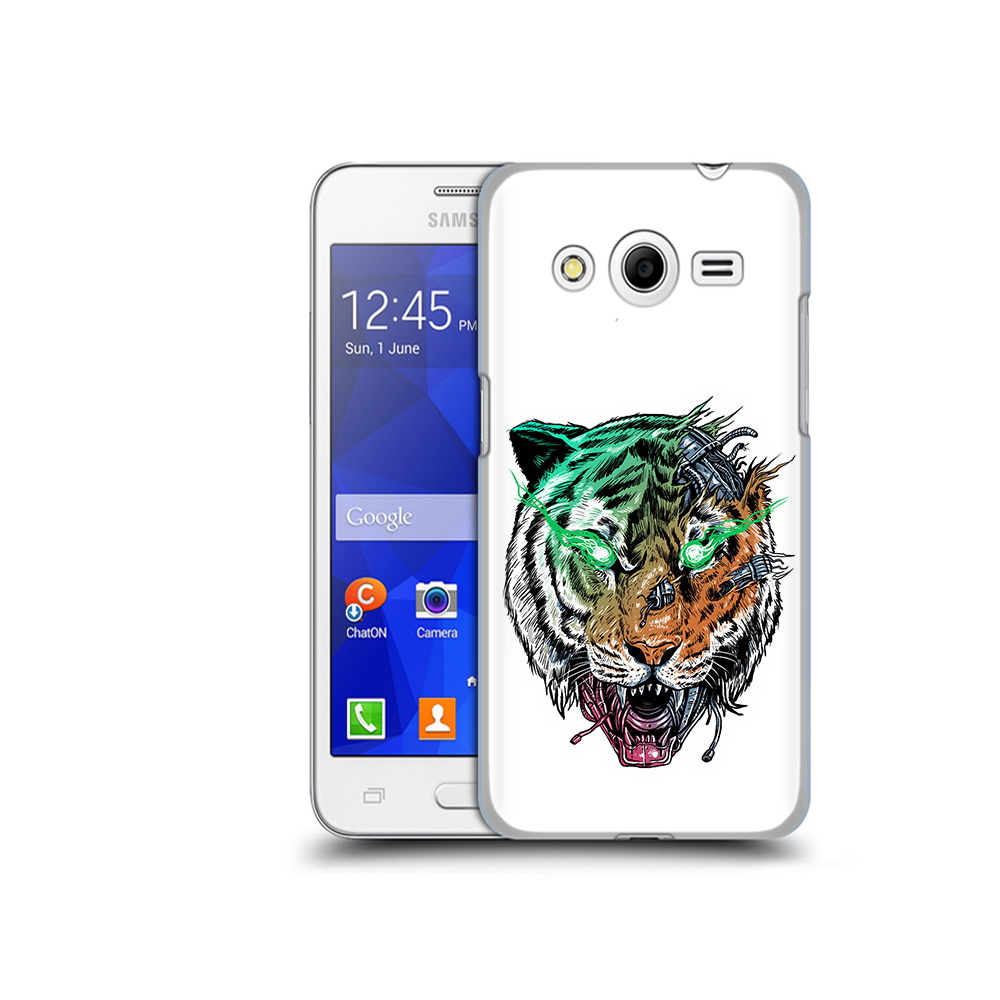 

Чехол MyPads Tocco для Samsung Galaxy Core 2 робо-тигр (PT7707.568.584), Прозрачный, Tocco