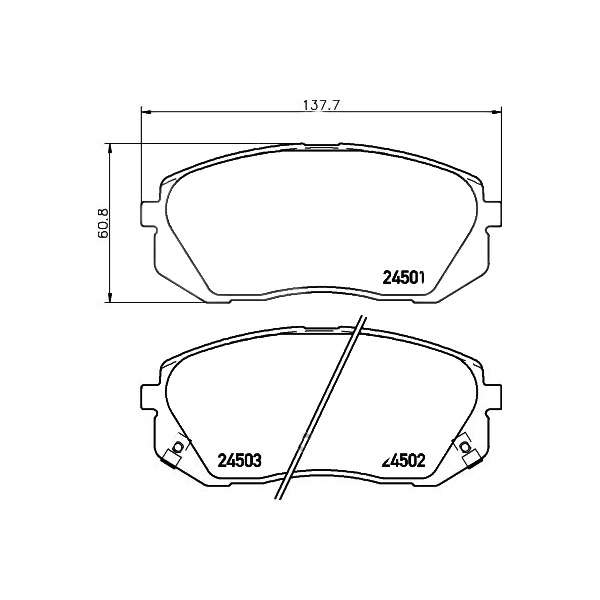 Тормозные колодки HELLA PAGID/BEHR передние дисковые 8db355012961