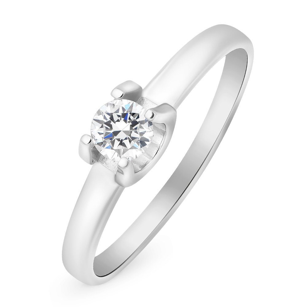 

Кольцо женское из белого золота с бриллиантом 585Gold 101010758, р. 15,5, 101010758