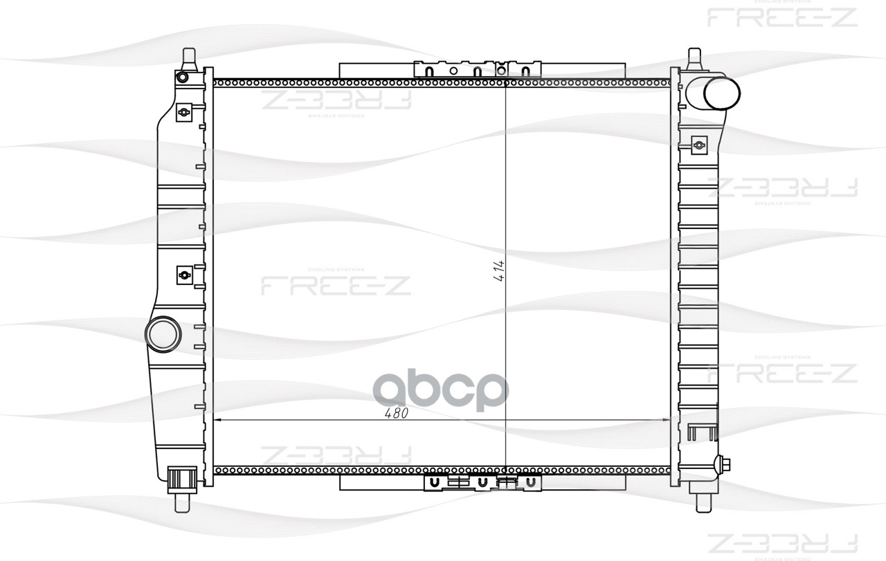 Радиатор охлаждения FREE-Z KK0131 100038583488