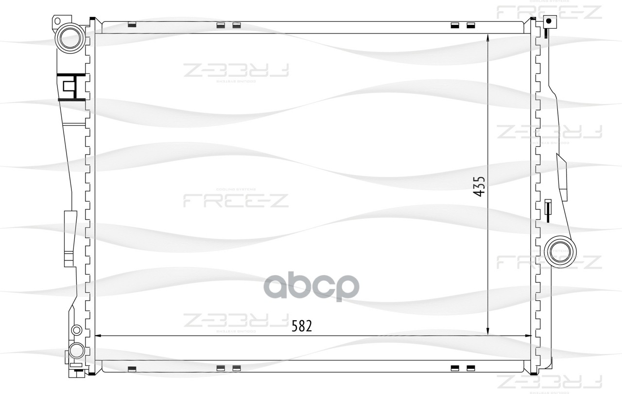 фото Радиатор охлаждения free-z kk0122