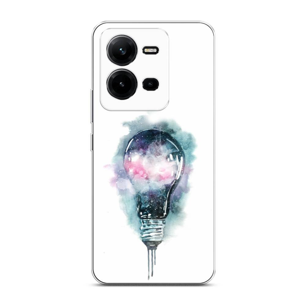 

Чехол на Vivo V25 "Волшебная лампа", Белый;серый, 267750-4