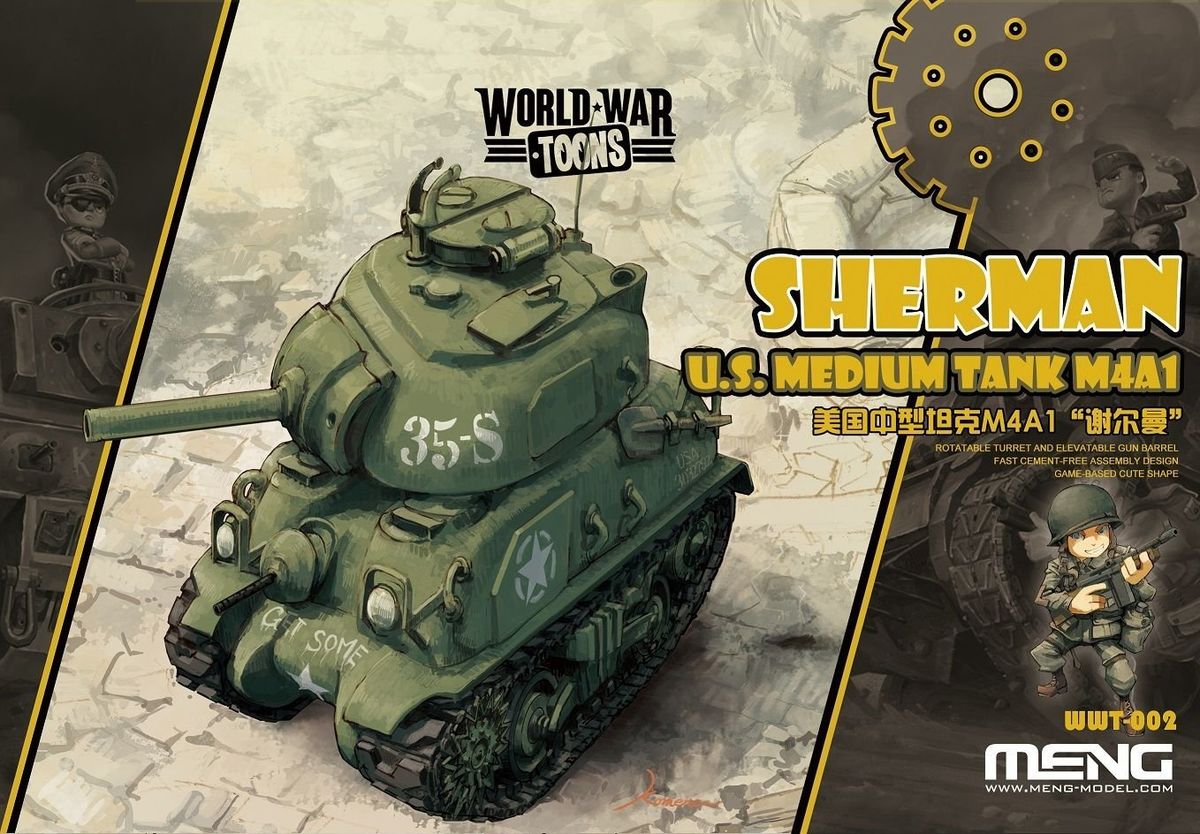 

Сборная модель Meng U.S. MEDIUM TANK M4A1 SHERMAN WWT-002