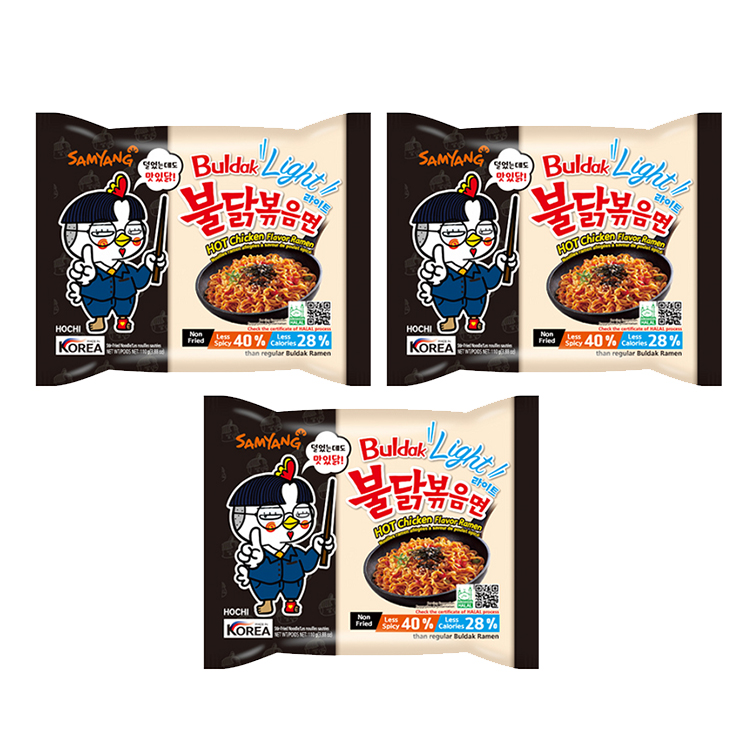 

Лапша быстрого приготовления Самянг Buldak Light с курицей средне-острая (3 шт. по 110 г)