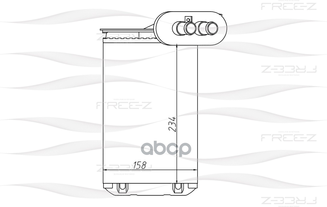 Радиатор отопителя FREE-Z KW0249
