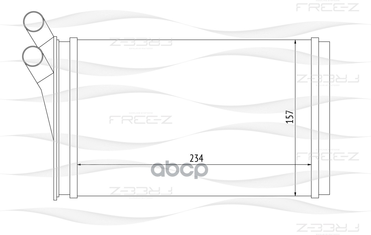 Радиатор отопителя FREE-Z KW0244