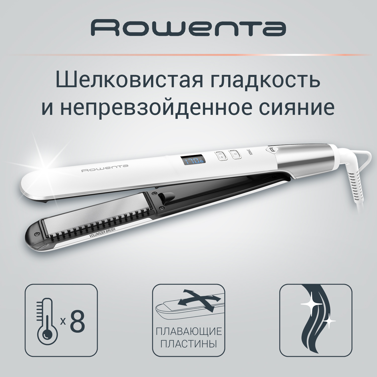 

Выпрямитель волоc Rowenta SF4650F0 белый, SF4650F0