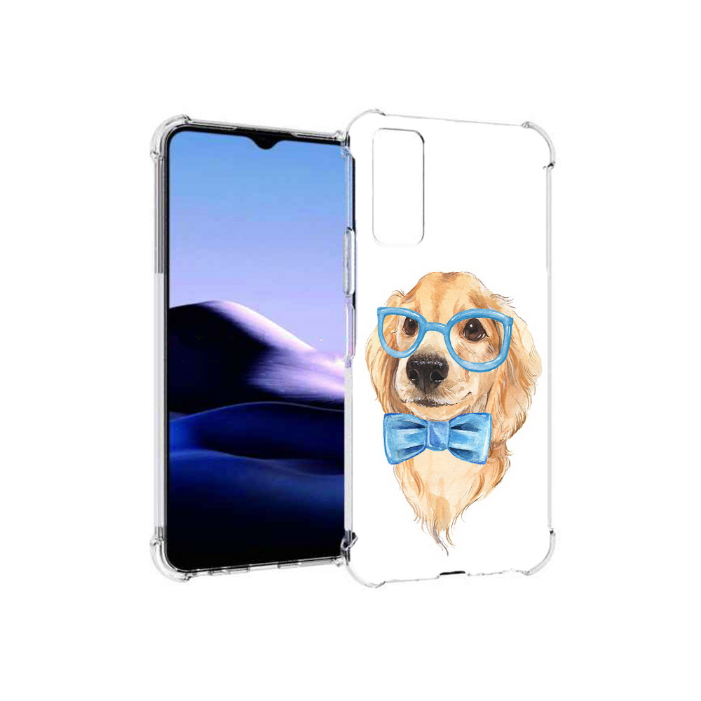 

Чехол MyPads Tocco для Vivo Y20 Собака интеллигент (PT154038.379.159), Прозрачный, Tocco