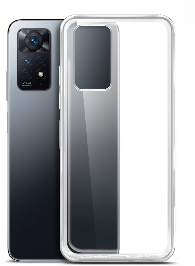 

Чехол BORASCO для Xiaomi Redmi Note 11 Pro, прозрачный [70205]